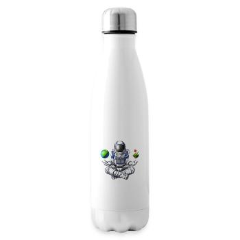 Méditation d’astronaute de l’espace - Bouteille isotherme - blanc - Droite