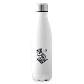 Astronaut Saxophon Spieler - Isolierflasche - Weiß - Rechts