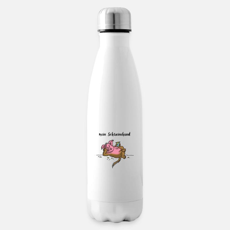 Schweinehund - Isolierflasche - Weiß