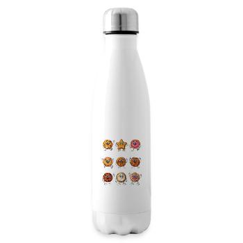 Lustige Kekse - Isolierflasche - Weiß - Rechts