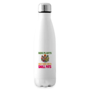 Plants Great Things Come In Small Pots - Isolierflasche - Weiß - Rechts