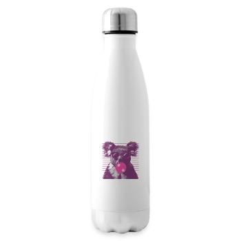 Koala mit Sonnenbrille Bubblegum für einen - Isolierflasche - Weiß - Rechts