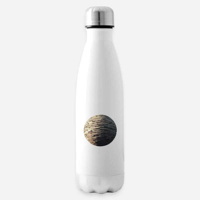 Stone Sphere - Insulated Water Bottle - white