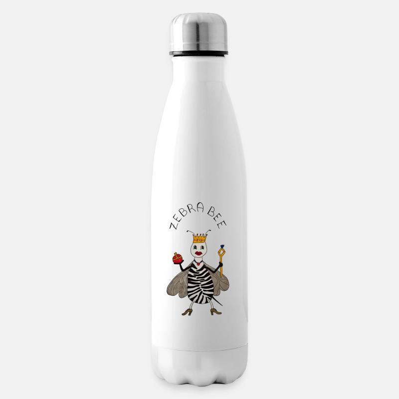 ZebraBee - Isolierflasche - Weiß