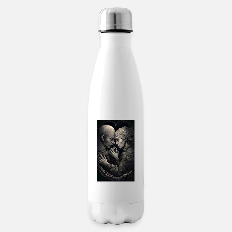 Ältere Liebe in einer düsteren Zeit - Isolierflasche - Weiß