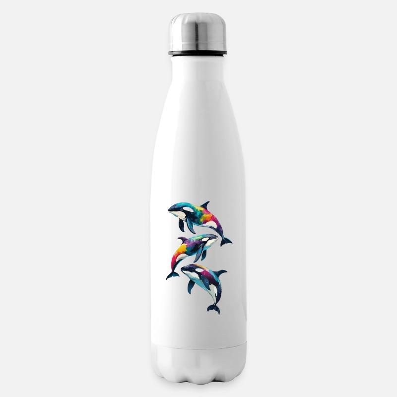 Faszination Orca: Die majestätischen Jäger - Isolierflasche - Weiß