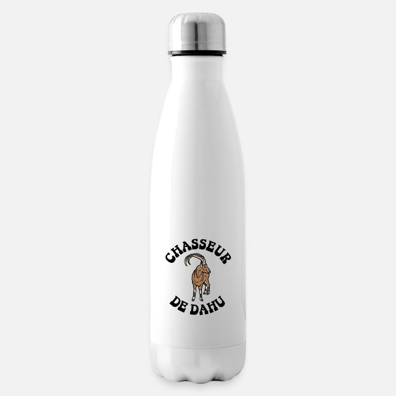 chasseur de dahu - Bouteille isotherme - blanc