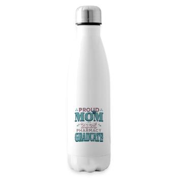 Proud Mom Of A 2025 Pharmacy Graduate College Grad - Insulated Water Bottle - white - Right