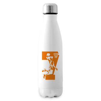NUMMER 7 BASKETBALL 7. GEBURTSTAG - Isolierflasche - Weiß - Rechts