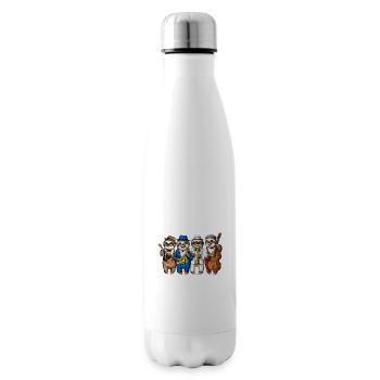 Sloth Jazz Musicians - Insulated Water Bottle - white - Right