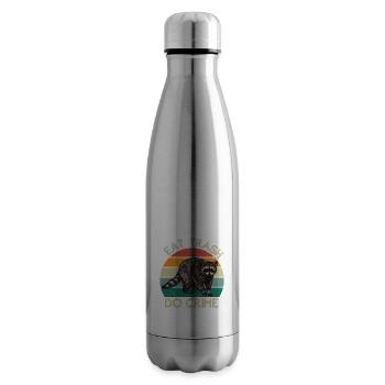 Eat Trash Do Crime | Waschbär Design - Isolierflasche - Lightsilver - Rechts