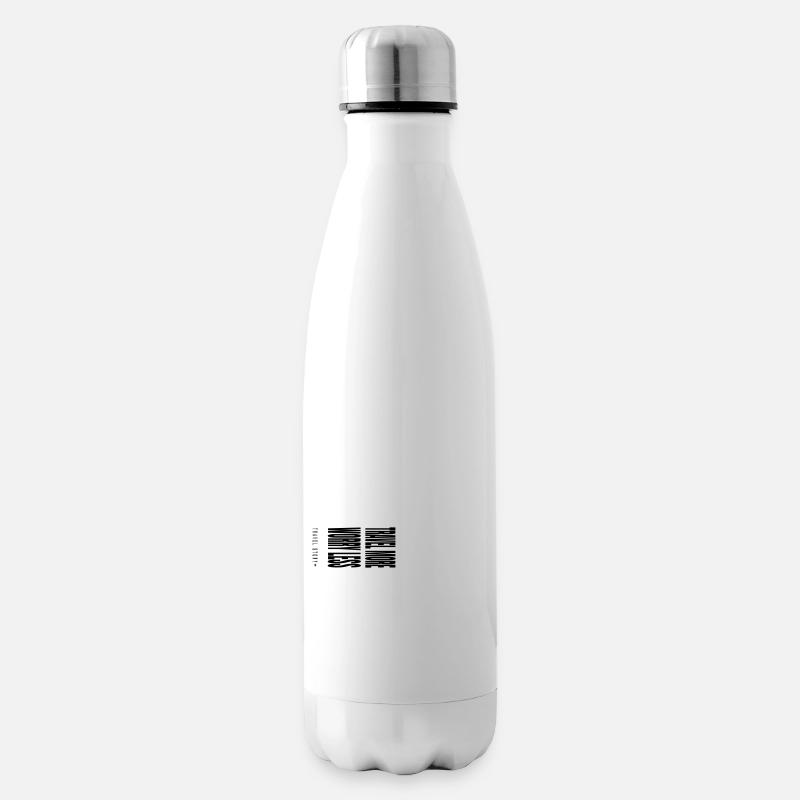 Reisen Sie mehr - Isolierflasche - Weiß