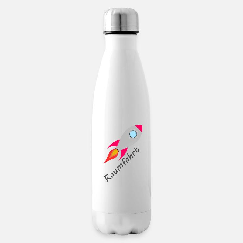 Rakete Rocket Raumfahrt - Isolierflasche - Weiß
