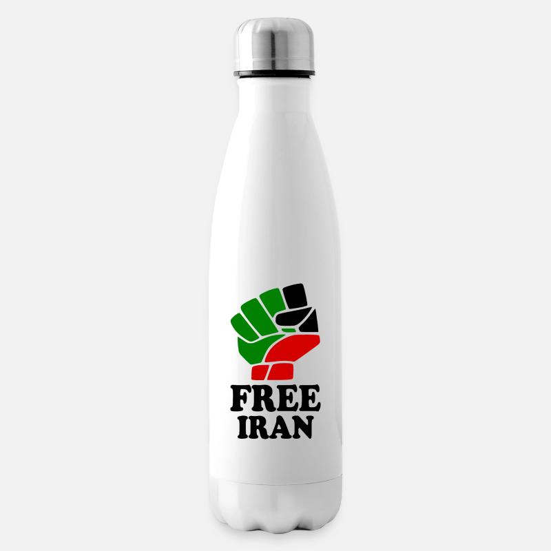 Free iran - Isolierflasche - Weiß