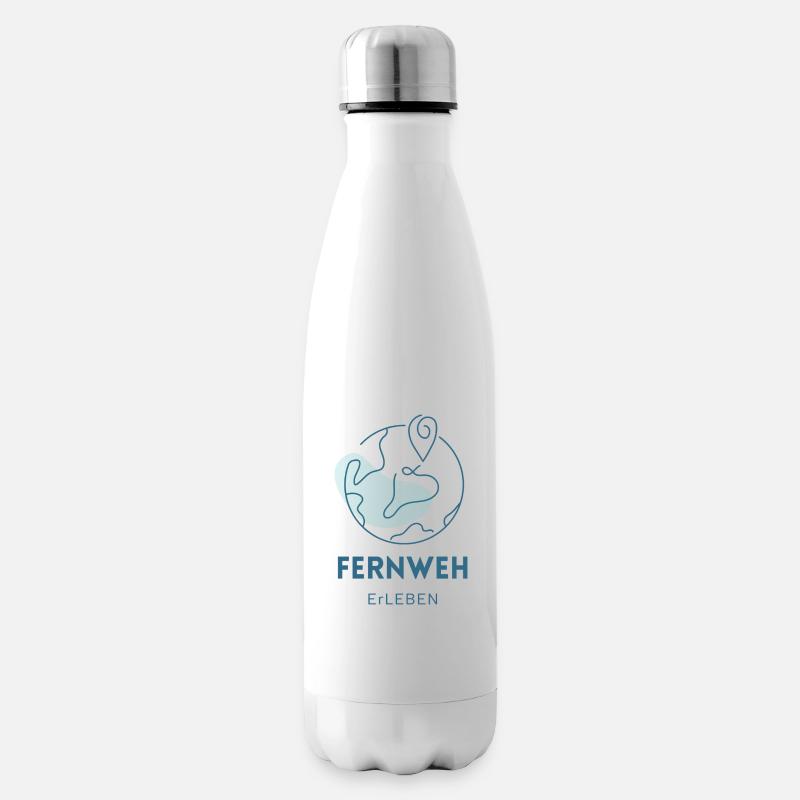 Expérience Wanderlust - Voyage - Avion - Bouteille isotherme - blanc