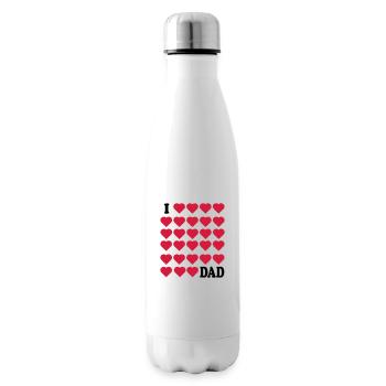 I love Dad - Insulated Water Bottle - white - Right