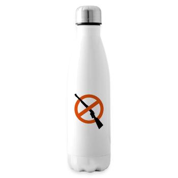 Anti-armes anti-chasseur arme fusil - Bouteille isotherme - blanc - Droite