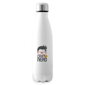 Crypto Nerd - Insulated Water Bottle - white - Right