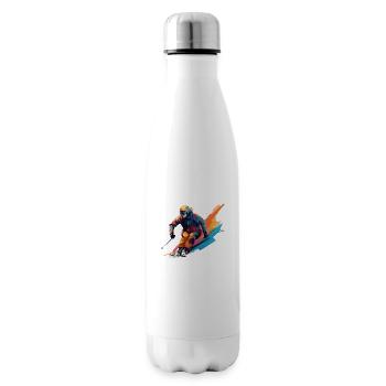 Skidesign - Isolierflasche - Weiß - Rechts