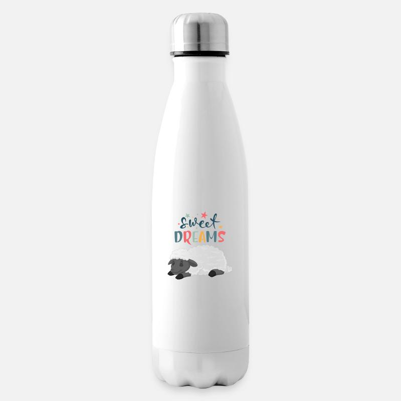 Sleeping Sheep - Insulated Water Bottle - white