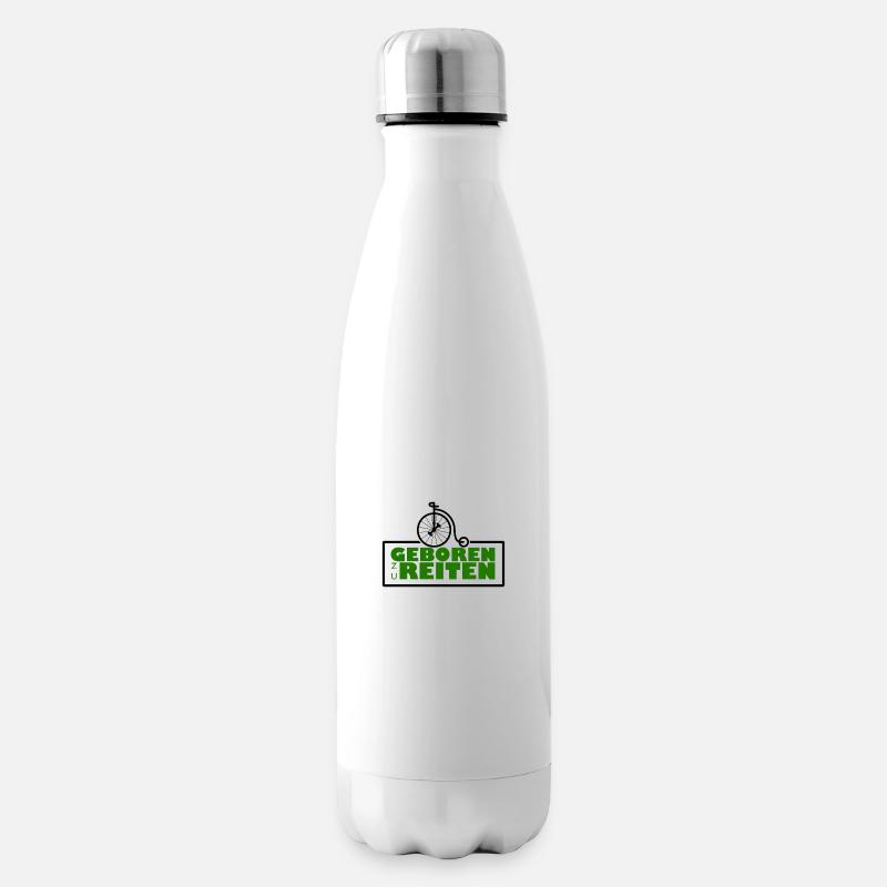 Geboren zu reiten - Isolierflasche - Weiß