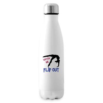 Turnen, Turnerin - Flip out - Isolierflasche - Weiß - Rechts