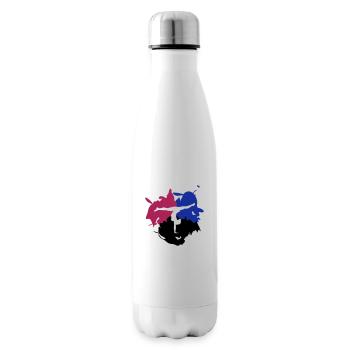 Turnen, Turner & Farb - Splash - Isolierflasche - Weiß - Rechts
