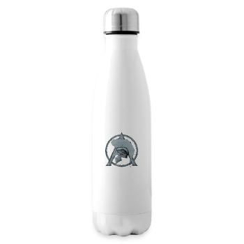Casque Leonidas et symbole Sparta Lambda - Bouteille isotherme - blanc - Droite
