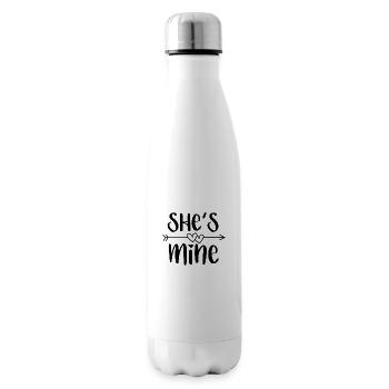 Shes mine - Insulated Water Bottle - white - Right