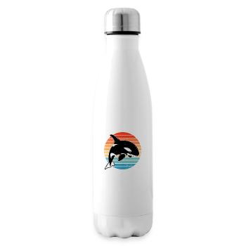 Orca Retro - Isolierflasche - Weiß - Rechts
