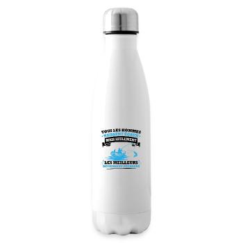 Les meilleurs deviennent pêcheurs - Bouteille isotherme - blanc - Droite