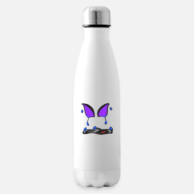 Résumé d’un visage v2 00 - Bouteille isotherme - blanc