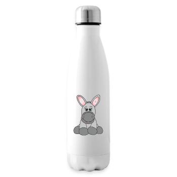 Kleiner süßer Esel - Isolierflasche - Weiß - Rechts