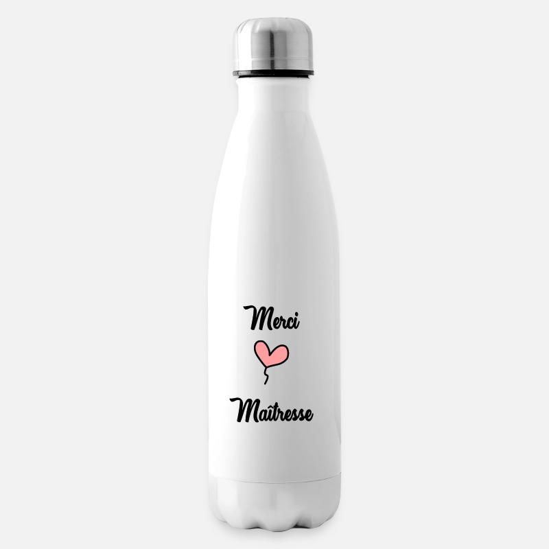 MAÎTRESSE. MERCI. MERCI MAÎTRESSE - Bouteille isotherme - blanc