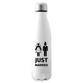 just married - Isolierflasche - Weiß - Rechts