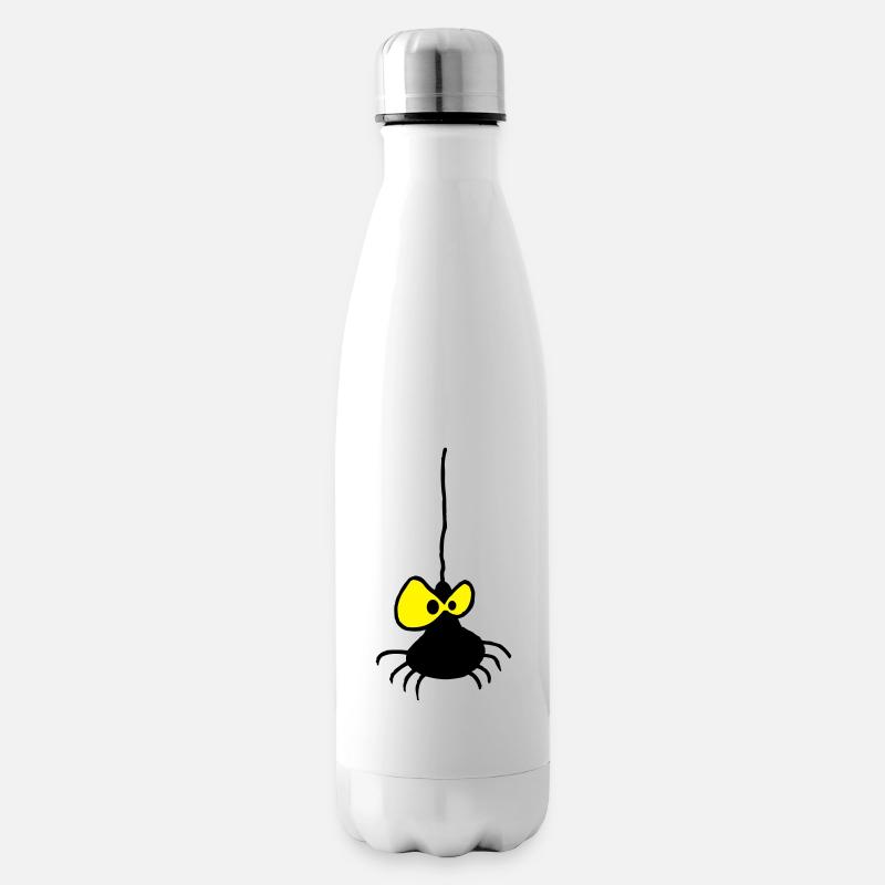 Grumpy Spider Zweifarbiges Design - Isolierflasche - Weiß