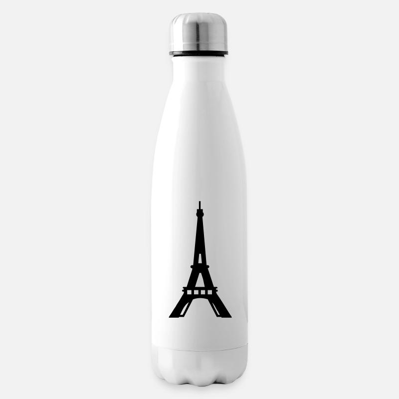 eiffelturm silhouette - Isolierflasche - Weiß