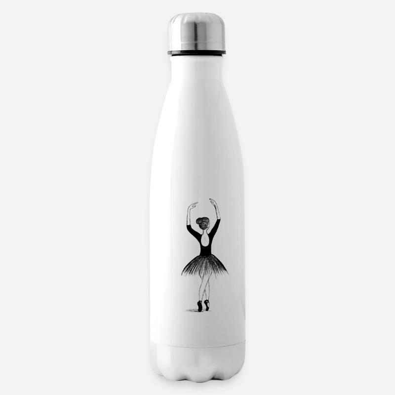 Ballett Tänzerin - Isolierflasche - Weiß