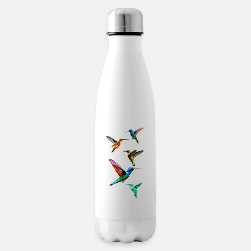 Kolibris - Isolierflasche - Weiß