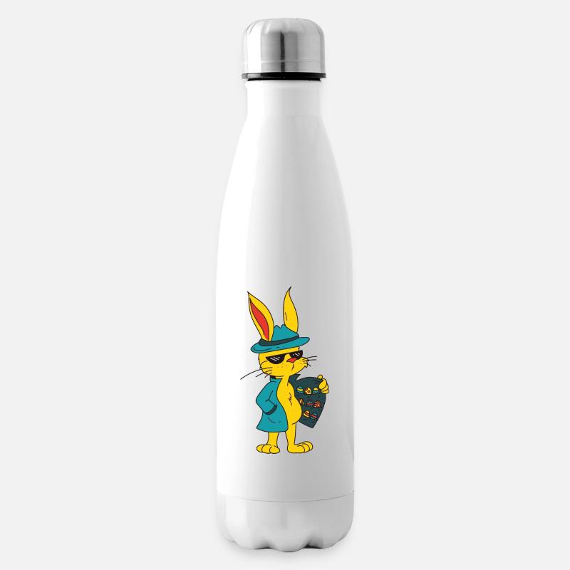 Funny Easter Motifs Easter Easter Eggs - Insulated Water Bottle - white