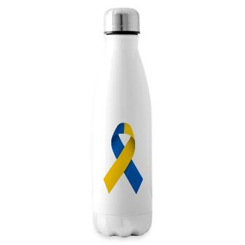Ukrainian Solidarity Loop - Insulated Water Bottle - white - Right