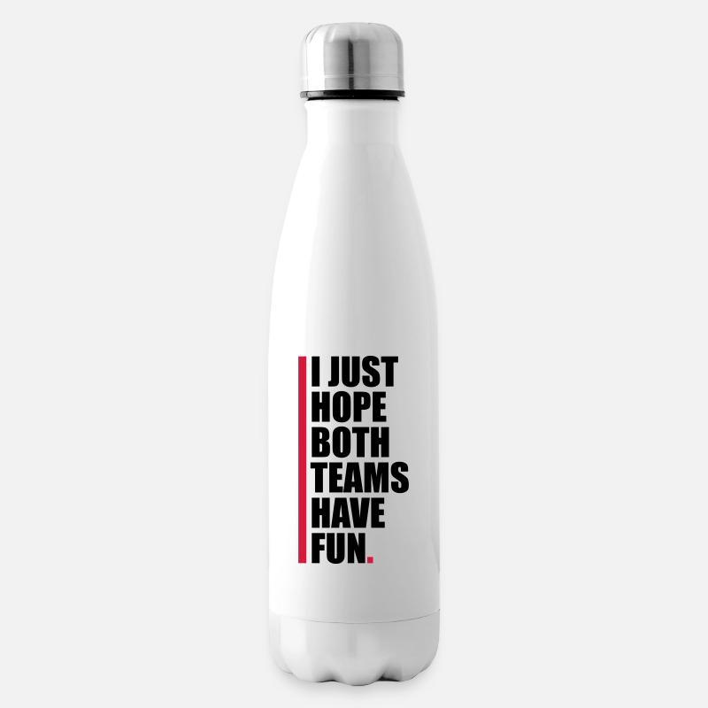 Both Teams Have Fun - Isolierflasche - Weiß