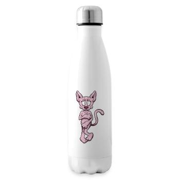 Naked Sphynx Cat - Insulated Water Bottle - white - Right