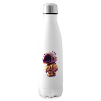 Space Kid Young Astronaut Birthday Eleven - Insulated Water Bottle - white - Right