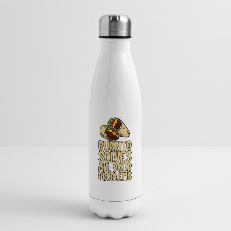 Burrito Solves All Your Problems Isolierflasche