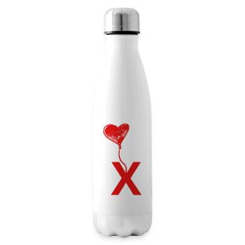 Buchstabe x Kern - Isolierflasche - Weiß - Rechts