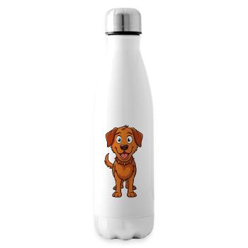 Sneaky Chesapeake Bay Retriever Art - Insulated Water Bottle - white - Right