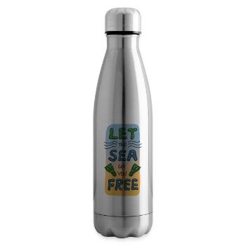 Let the sea set you free - Isolierflasche - Lightsilver - Rechts