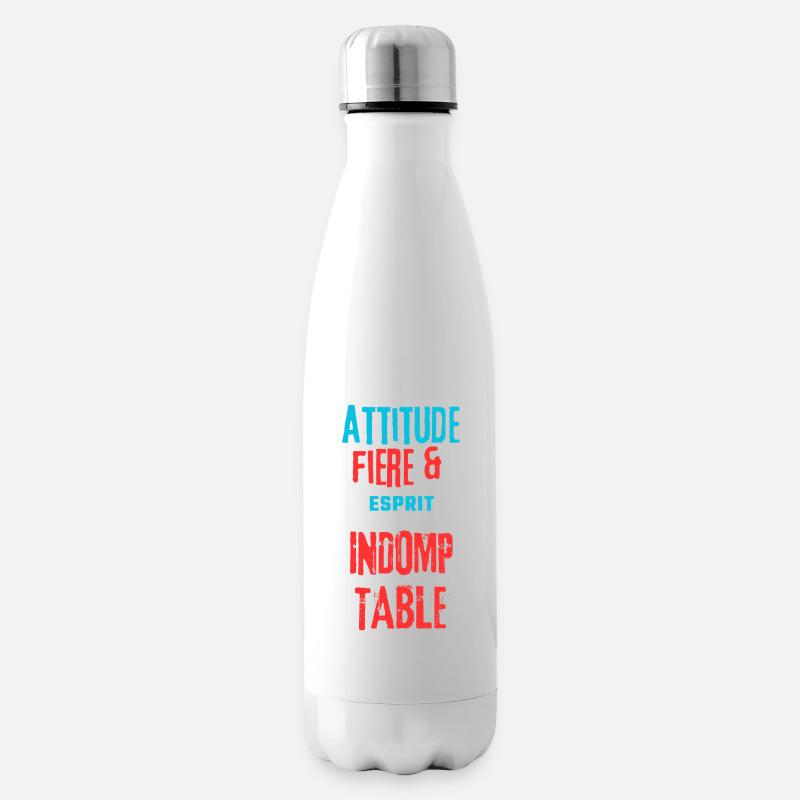 Stolz und unbezwingbar - Isolierflasche - Weiß