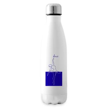 Blue Line Ballet Danse de forme minimale - Bouteille isotherme - blanc - Droite